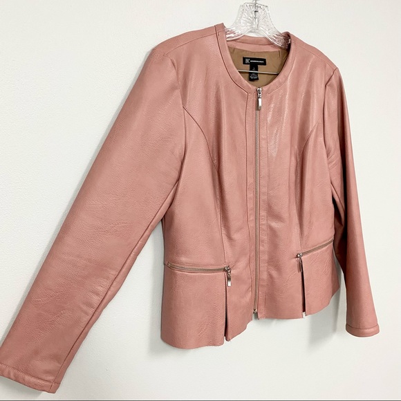 INC ☺️ International Concepts - Vegan Leather Blazer with Peplum - Size L - Picture 4 of 7
